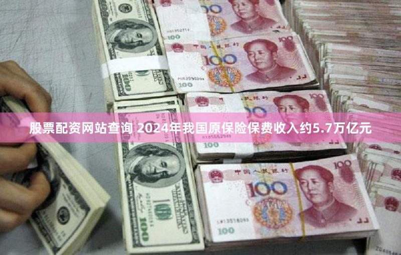 股票配资网站查询 2024年我国原保险保费收入约5.7万亿元