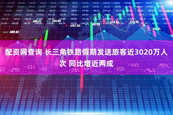 配资网查询 长三角铁路假期发送旅客近3020万人次 同比增近两成