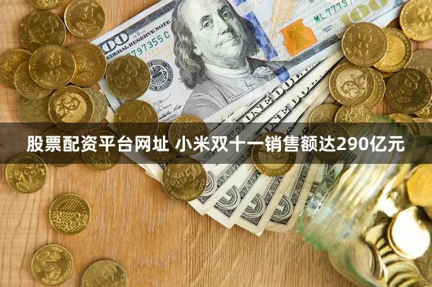 股票配资平台网址 小米双十一销售额达290亿元
