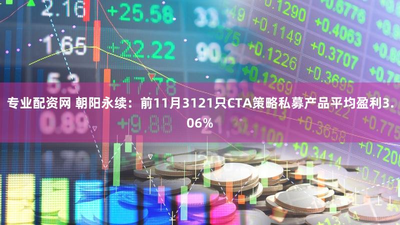 专业配资网 朝阳永续:前11月3121只CTA策略私募产品平均盈利3.06%