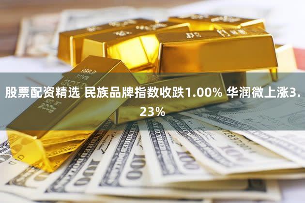 股票配资精选 民族品牌指数收跌1.00% 华润微上涨3.23%
