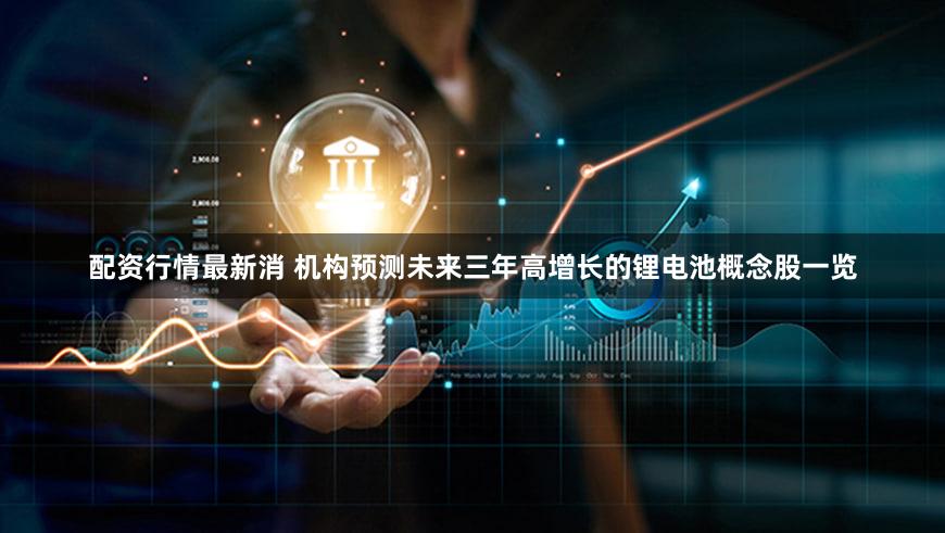配资行情最新消 机构预测未来三年高增长的锂电池概念股一览