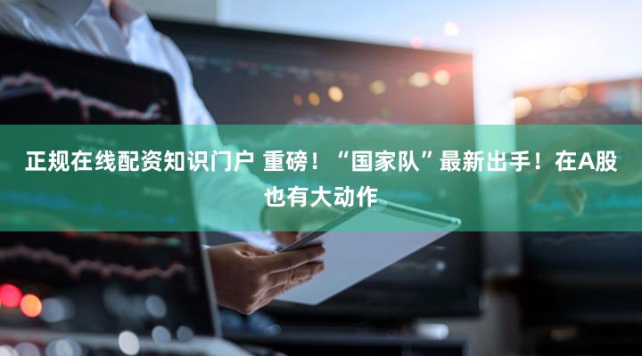 正规在线配资知识门户 重磅！“国家队”最新出手！在A股也有大动作