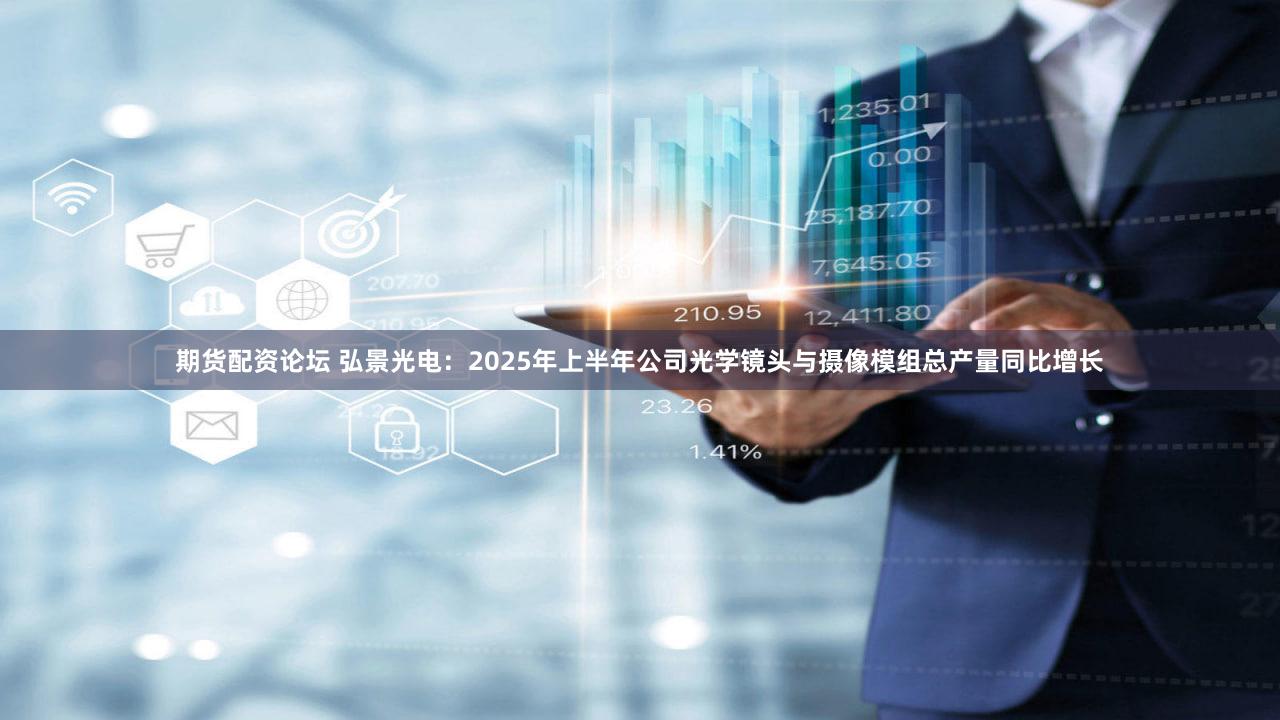 期货配资论坛 弘景光电：2025年上半年公司光学镜头与摄像模组总产量同比增长