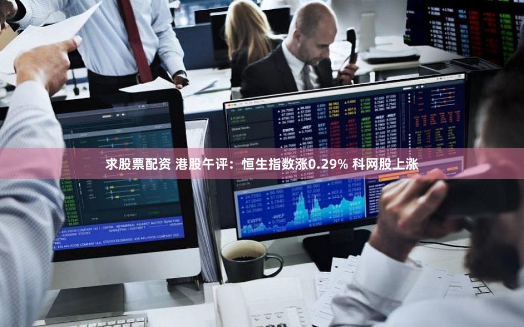 求股票配资 港股午评：恒生指数涨0.29% 科网股上涨